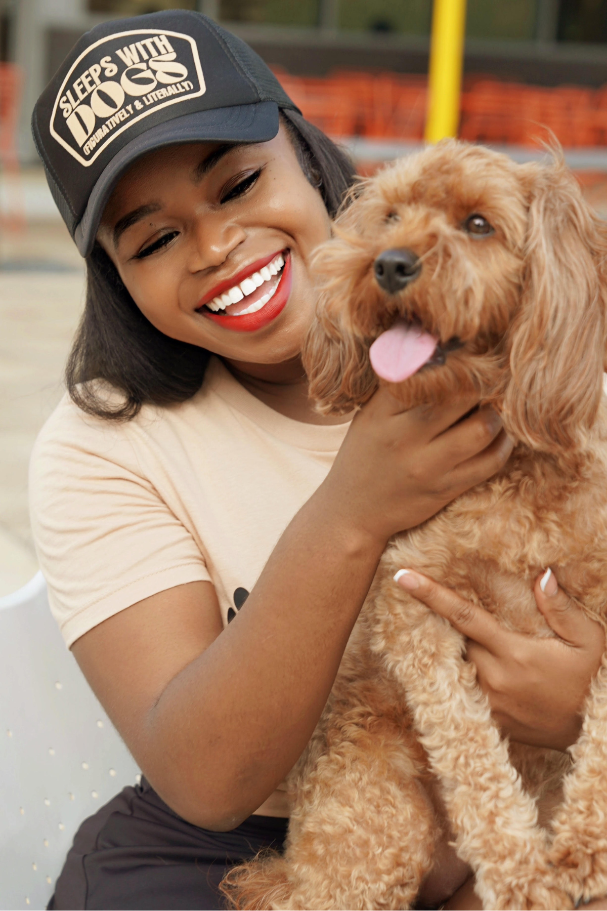SLEEPS WITH DOGS TRUCKER HAT