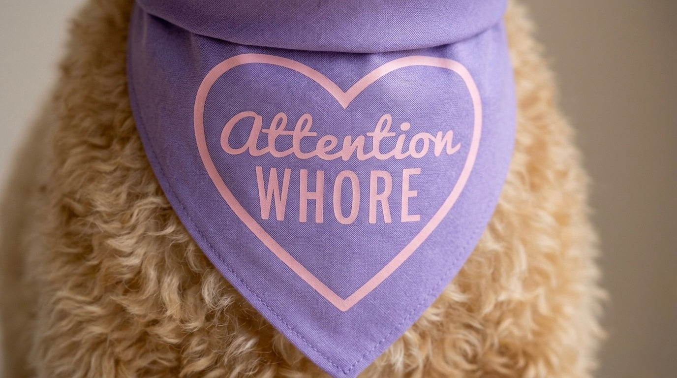 Attention Whore Dog Bandana