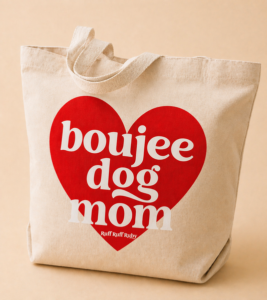 Boujee Dog Mom Tote Bag