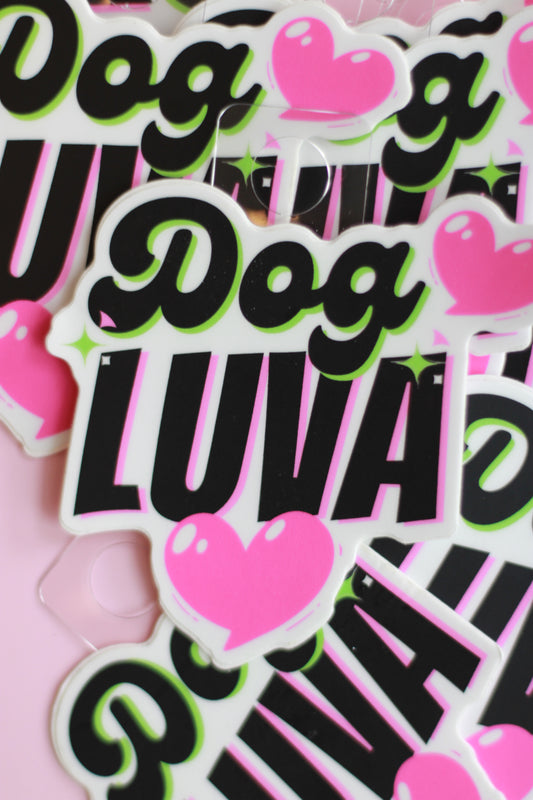 “Dog Luva" Sticker