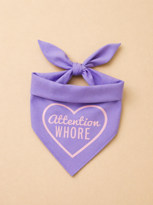 Attention Whore Dog Bandana