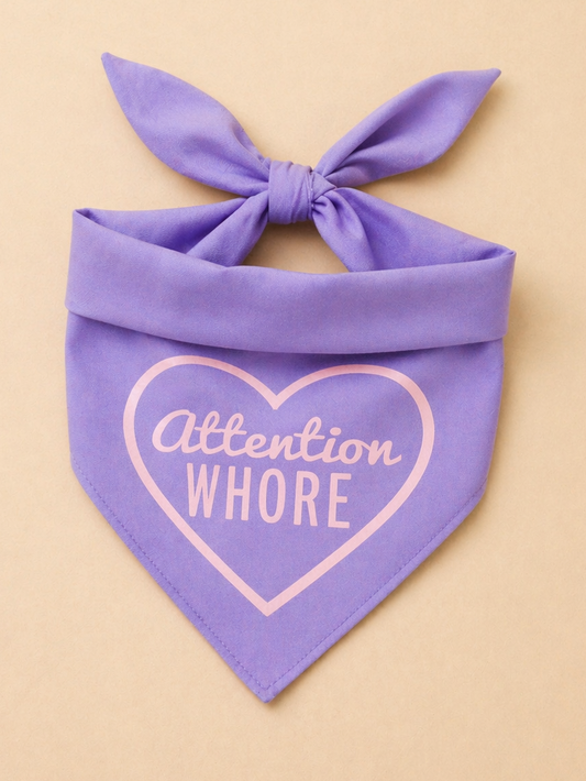 Attention Whore Dog Bandana