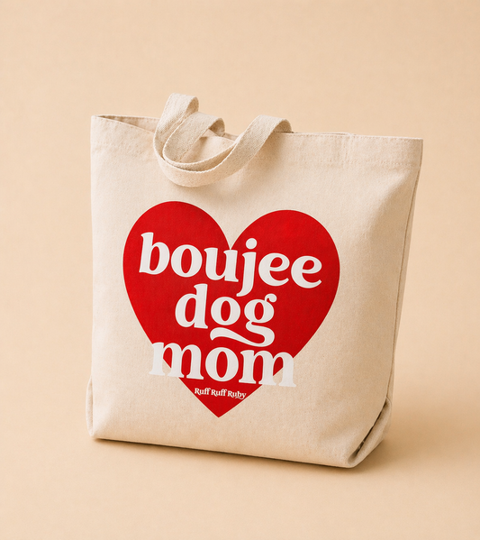 Boujee Dog Mom Tote Bag