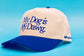 MY DOG IS MY DAWG CAP (ROYAL BLUE & NATURAL)